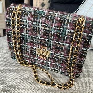 Tory Burch Tweed Shoulder Bag